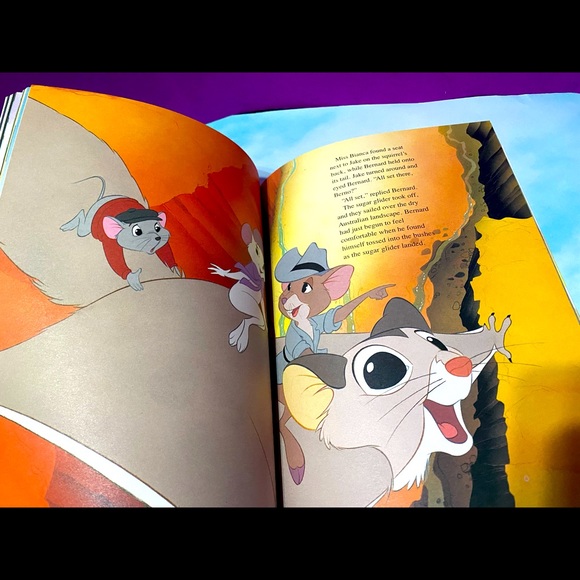 WALT DISNEY’S VINTAGE 1990 THE RESCUERS DOWN UNDER HARDCOVER COLLECTABLE BOOK - Picture 6 of 16